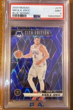 2024-25 Panini Mosaic - City Edition Nikola Jokić #275 Seismic Blue Mosaic PSA 9