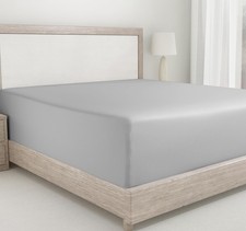 California Design Den Deep Pocket Fitted Sheet Queen Queen, 06 - Grey Light