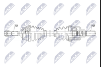 NTY NPW-CT-175 Antriebswelle Vorne Links FüR CitroËN Peugeot