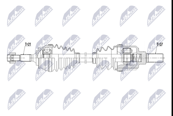 NTY NPW-CT-175 Antriebswelle Vorne Links FüR CitroËN Peugeot-image