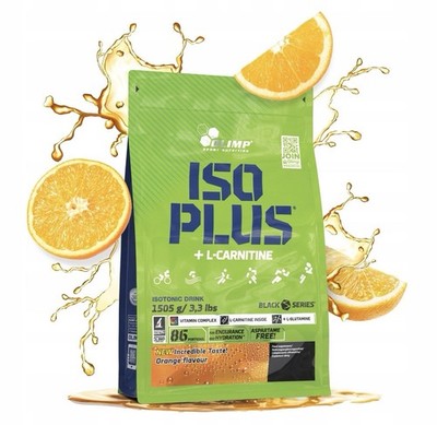 Olimp Iso Plus Powder 1505 g Orange Isotonisches Getränk L-Carnitin Vitamine