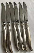 1847 Rogers Flair Silverplate Flatware Silverware Dinner Knives 9-1/4" Set Of 6