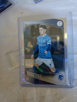 2026 Topps UEFA UCC Konstantinos Karetsas RC raindrops RC Genk 