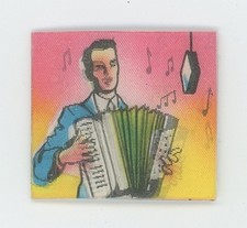 Accordion Player  / Accordionist 1960's VARI-VUE Motion Animation Lenticular