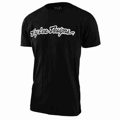 TROY LEE DESIGNS Signature T-Shirt schwarz heather TShirt Herren Small S