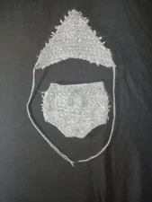 Rylee + Cru Lopped Knit Bloomers And Hat Size 6-12 Months Gray