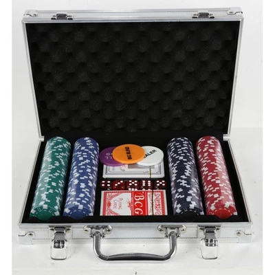 6x Pokerkoffer Aluminium mit 200 Chips je Koffer Pokerset Casino Spiel Set - Bild 1 von 4