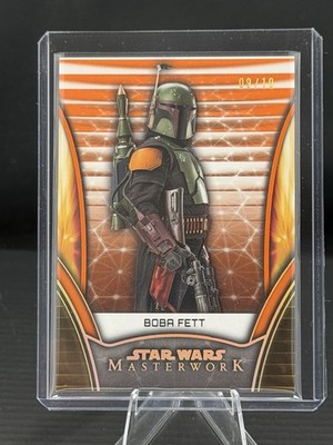 2025 Topps Star Wars Masterwork Boba Fett Orange #d /10