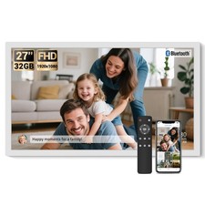 Large Digital Picture Frame 27 Inch, 1920x1080 FHD WiFi Digital Photo Frame E...