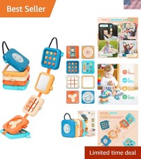 Busy Board for 1 Old, Travel Toys for Toddler 1-3 on Plane Car, Montessori B...