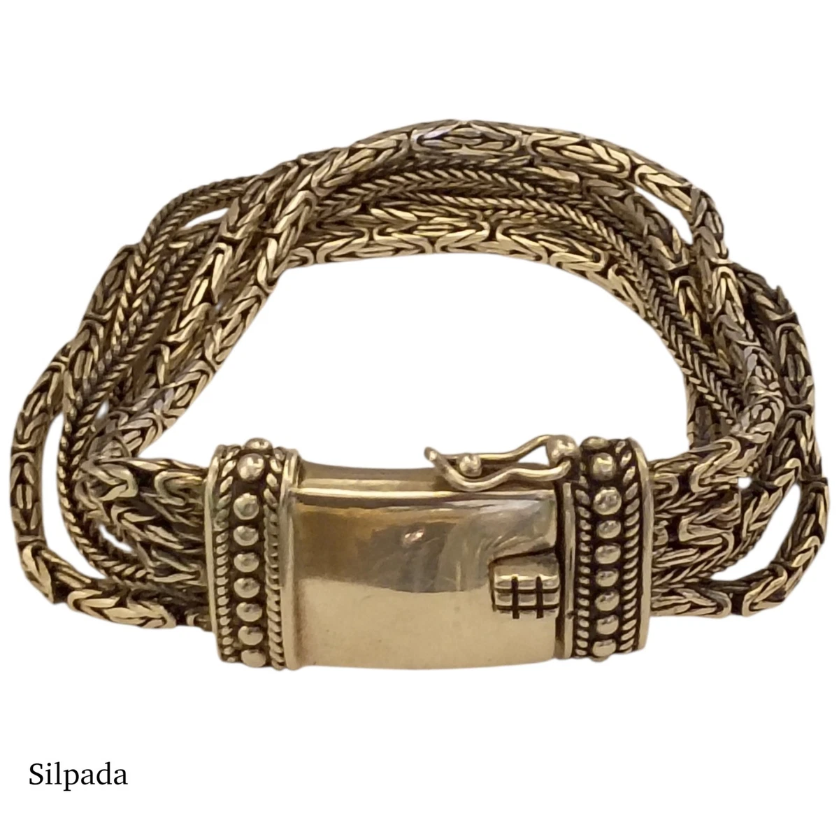 Silpada Rustic Brown Bangle .925 trim Silpada Bangle - Etsy main image 2