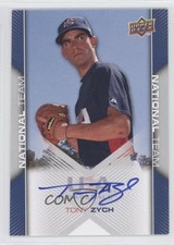 2009 Upper Deck USA Baseball Box Set Tony Zych #USA-80 Auto 0a7