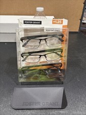 Design Optics by Foster Grant 668 Metal Square Reading Glasses, 3-pack Open Box
