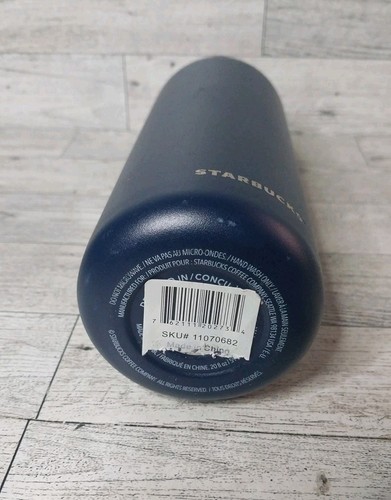 Starbucks 20 fl oz Stainless Steel Water Bottle Blue With Rubber Handle - Picture 8 of 8