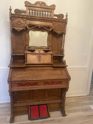 1800s Crown Geo. P. Bent Pump Organ - | eBay
