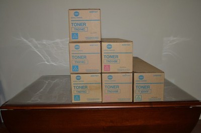 Konica Minolta TN314 Toner Cartridge Lot of SIX -  OEM  For BizHub C353 Copier