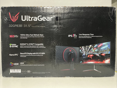 LG Electronics 32GP83B-B 32'' UltraGear QHD 1440P Nano IPS Monitor