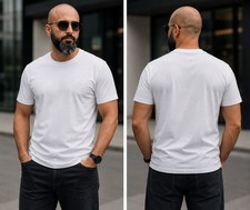 Image of HUGO BOSS Men's Premium Embroidered T-Shirt 100% Cotton Regular Fit Tee S-XXL