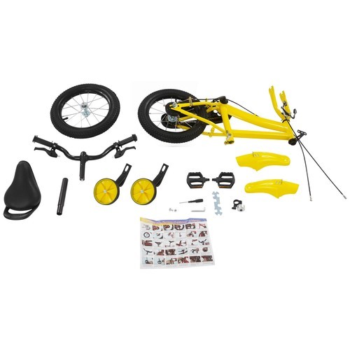 14'' Kids Bicycle with Adjustable Seat, Training Wheels & Durable Build