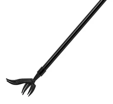 Stand Up Weed Puller Tool 4 Claw Steel Head 48 Inch Handle