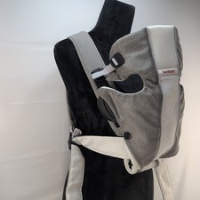 Baby Bjorn Baby Carrier, Gray  White, Looks New Baby Wearing New Mom Dad Gift