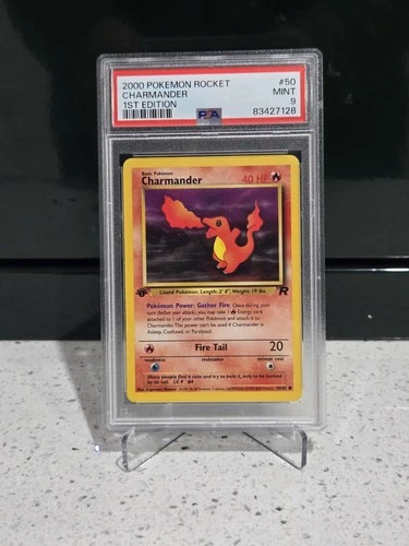 2000 Pokemon Rocket Charmander 1st Edition Psa 9