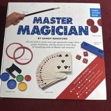 Master Magician Magic Lot  Book By Sandy Ransford VNTG 1994 Gray For Ages 7-12