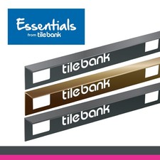 Tile Trim Edge 5 Pack 2.5m Aluminium Straight Square 8/10/12mm Multiple Colours