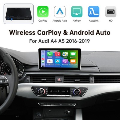 Wireless CarPlay Android Auto MirrorLink für Audi A4 A5 Q5 mit 7' FactoryScreen