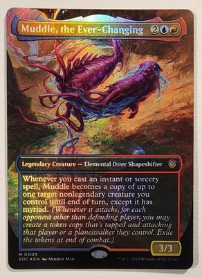 Muddle, the Ever-Changing (Borderless) 5 Foil Commander: Secrets of Strixhaven