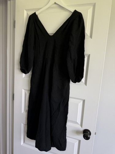 Madewell Lightspun V-Neck Midi Dress Size XS NWT - Picture 10 of 16