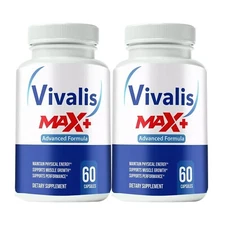 2-Pack Vivalis Max Supplement For Men, Max Strength, Vivalis Max - 120 Capsules
