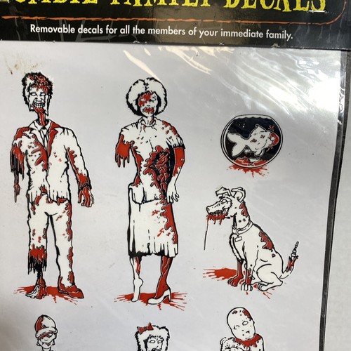 Zombie Family Decals - Family - Mom, dad, Son, daughter, Cat, Dog - Picture 2 of 4