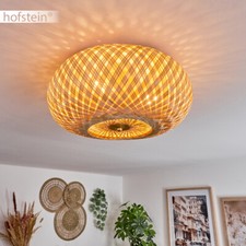 Vintage Decken Leuchte Boho Style Holz Flur Wohn Schlaf Zimmer Lampe Lichteffekt