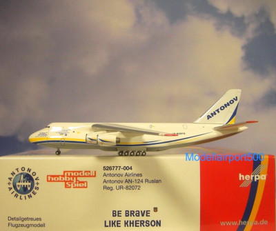 Herpa Wings 1:500 Antonov AN-124 Messemodell Leipzig 526777-004 Modellairport500