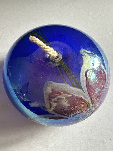 Glasshouse Studio Eric Brakken Signed Oil Lamp 1985 Art Glass Mt St Helen’s Ash - Picture 11 of 24