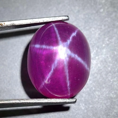 8.50 Ct 13x10.5 MM Pink Red Ruby Star Sapphire 6 Rays Lab Corundum RRS8709 - Image 2 of 4