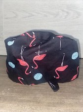 Surgical Scrub Cap w flamingos