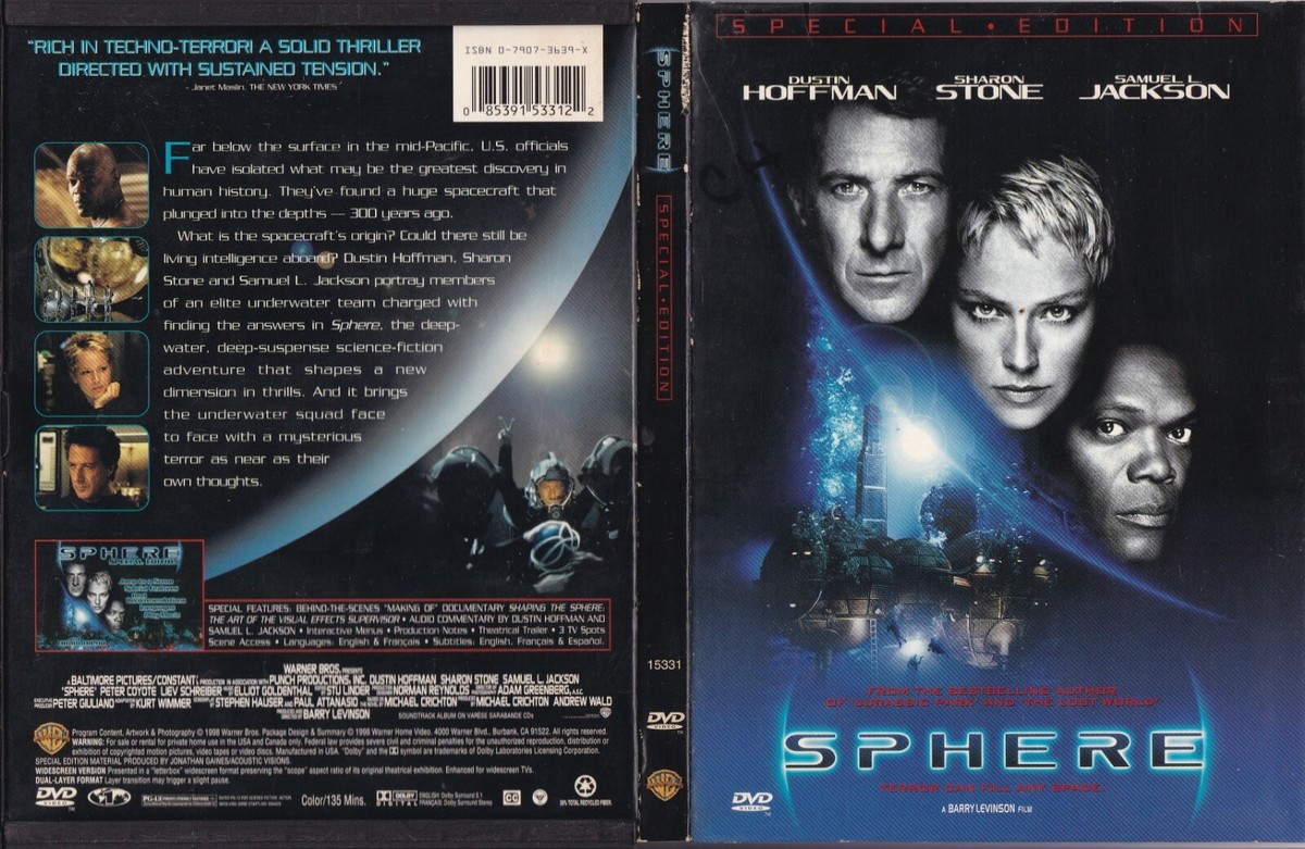 Sphere (Widescreen DVD, 1998, Special Edition) Samuel L