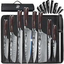 8PCS Kitchen Knives Set Damascus Style Stainless Steel Chef's Knife Professional