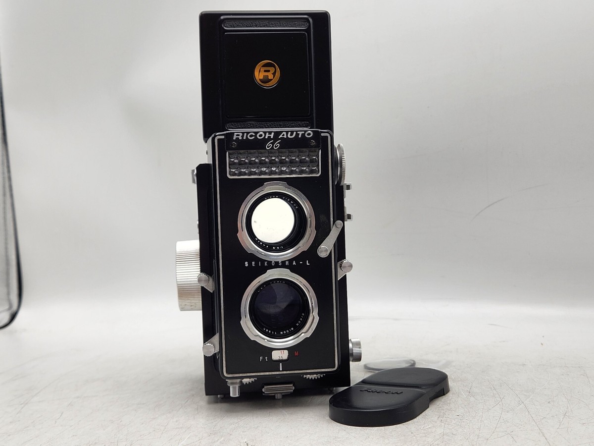 Vintage Ricoh Auto 66 Twin Lens Reflex 6x6 120 TLR Camera w Vintage Ricoh Auto 66 Twin Lens Reflex 6x6 120 TLR Camera w