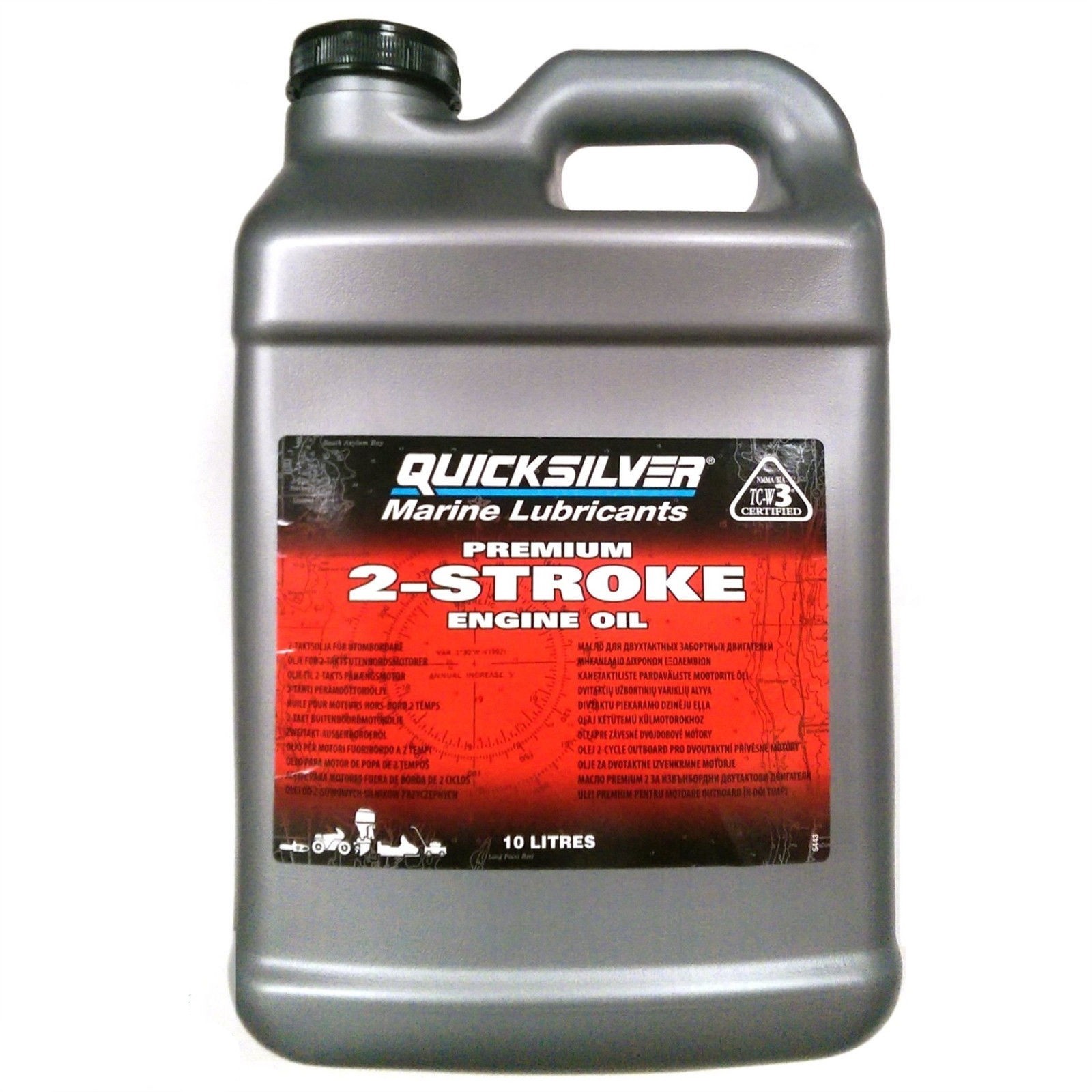 Quicksilver Premium 2-Cycle Outboard motor oil - 10L - 2 stroke - 92-858023QB1