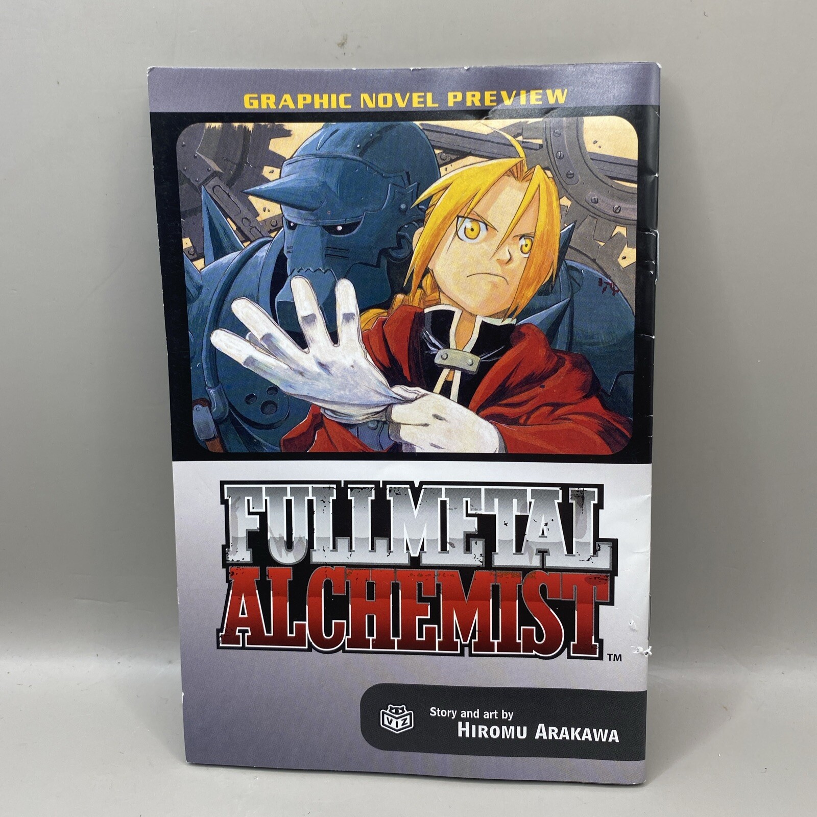 NOVELA GRÁFICA FULLMETAL ALCHEMIST VISTA PREVIA FMA 9" X 7" por HIROMU ARAKAWA