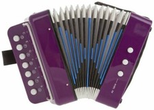 D'Luca Child Button Accordion Purple