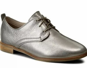 clarks silver brogues