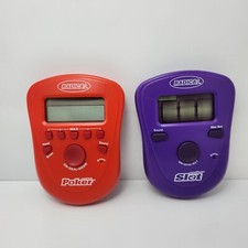 Radica Pocket Poker And Pocket Slot Electronic Handheld Games Lot of 2 WORKING