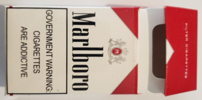 paquet de 10 cigarette NO TOBACCO) 1 VINTAGE EMPTY CIGARETTE Marlboro 10'S PACK RYO SAMPLE 1980