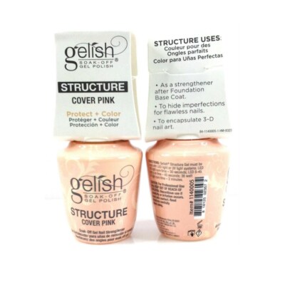 Harmony Gelish Brush On Structure Gel Cover Pink 0.5 oz On Sale