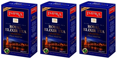3 x IMPRA Royal Elixir DELIGHT Black Tea Loose Leaf 3 x 100g / 10.6 oz