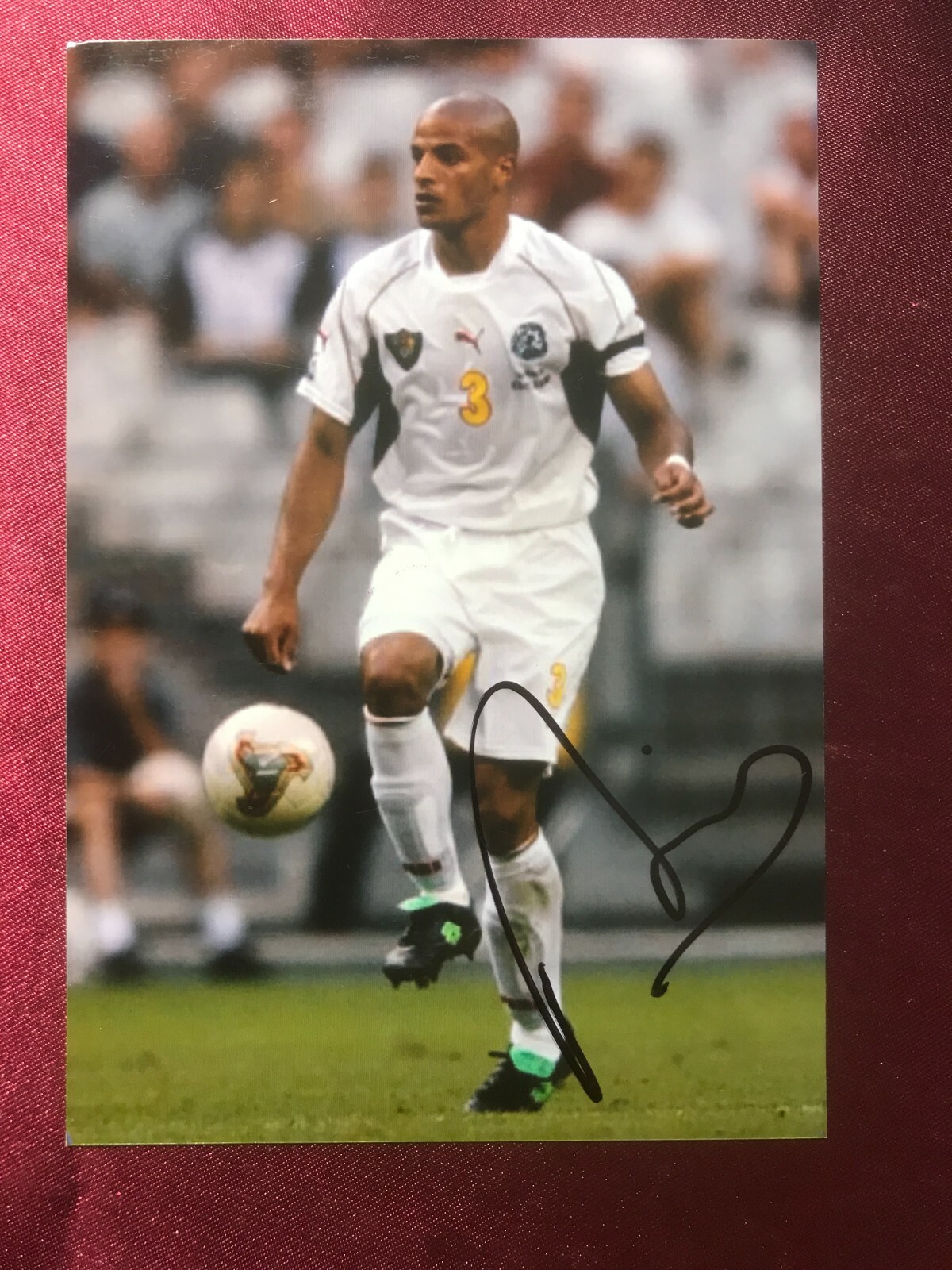 Autographe JEANJOEL PERRIERDOUMBEEquipe National CAMEROUNAuxerreIN